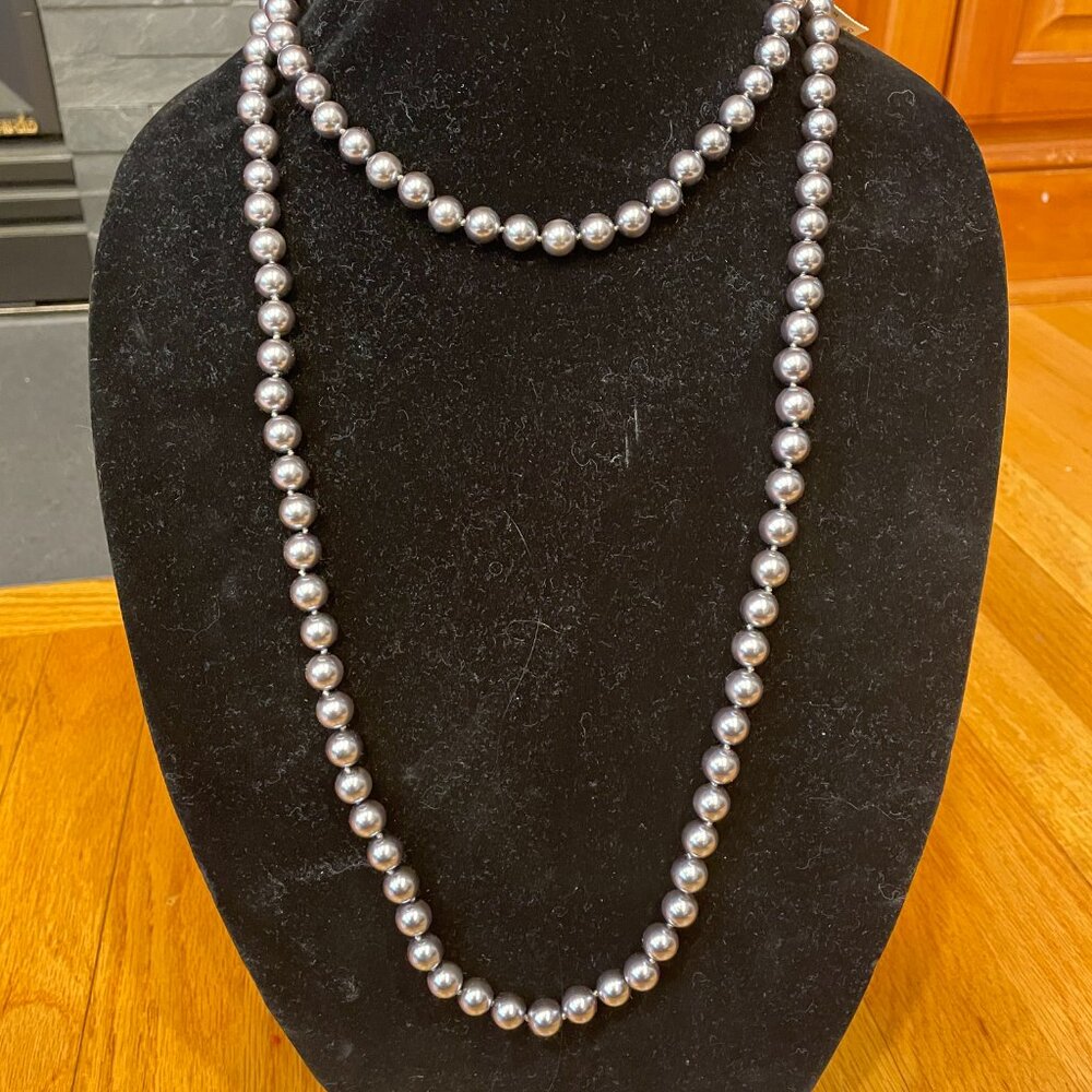 Grey string of pearls (faux pearls), White House Black Market